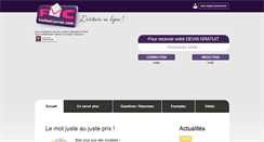 Desktop Screenshot of faismoncourrier.com